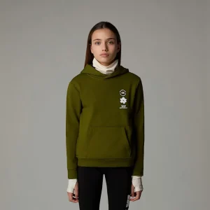 Sweat à Capuche Décontracté Flower Graphic Pour Fille