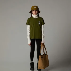 T-shirt Décontracté Flower Graphic Pour Fille