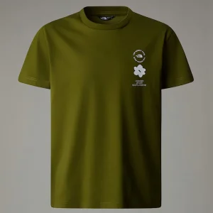 T-shirt Décontracté Flower Graphic Pour Fille